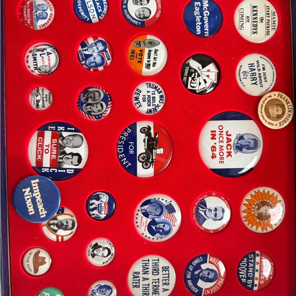 Vintage Political Campaign Button Collection